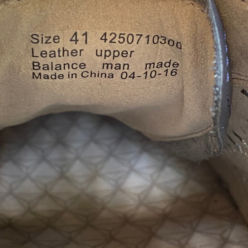 Dansko Charlie Navy Blue White Perforated Leather Sneaker EU41 Wmn US 10.5-11 - Picture 10 of 16